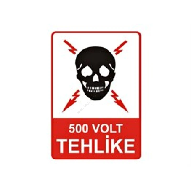 500 Volt Tehlike Levhası