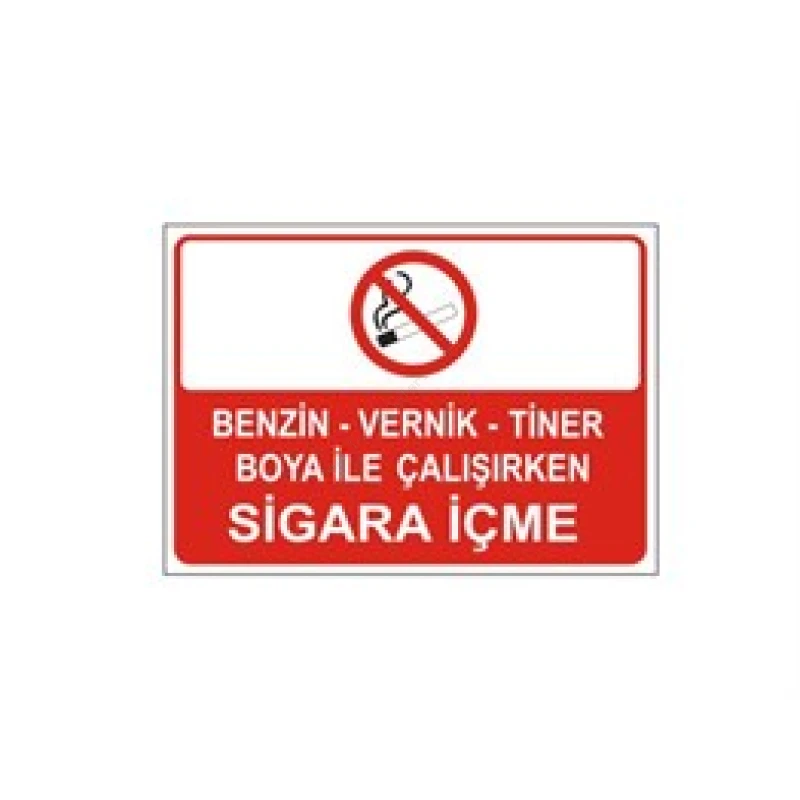 Benzin Vernik Tiner Boya İle Çalışırken Sigara İçme