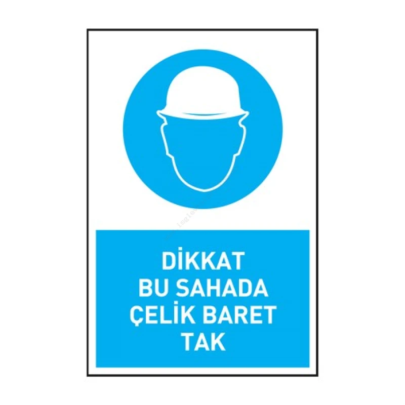 Dikkat Bu Sahada Çelik Baret Tak Girilmez