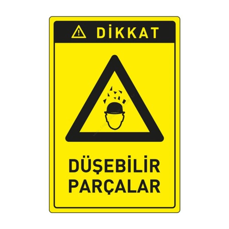 Dikkat Düşebilir Parçalar Levhası