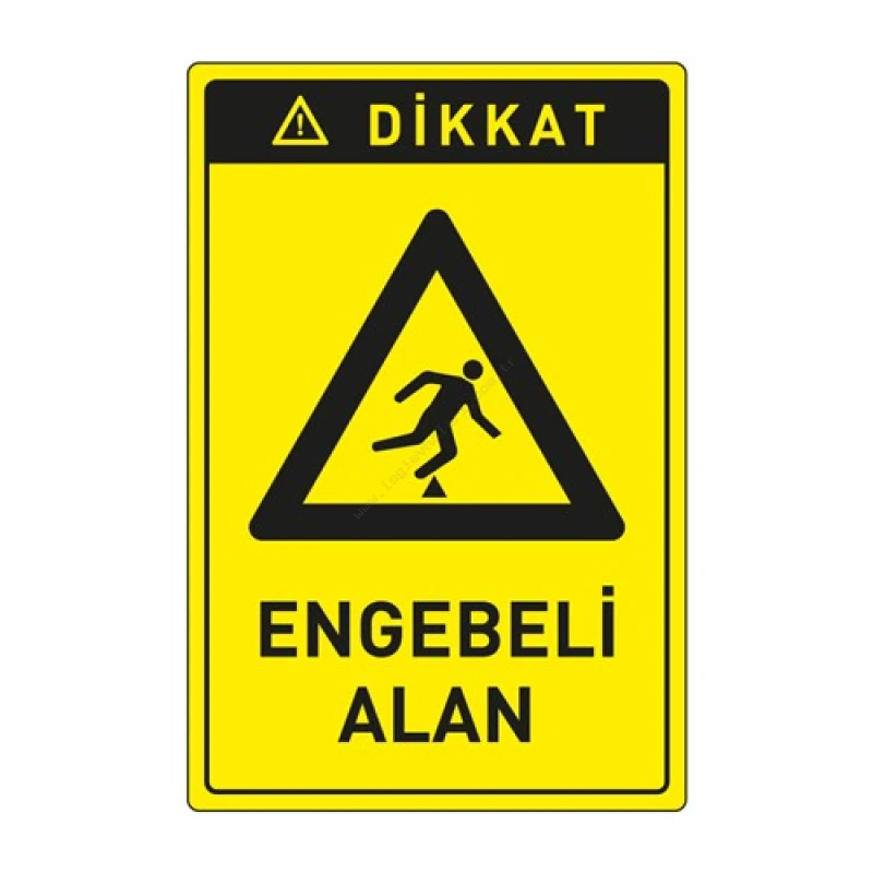 Dikkat Engebeli Arazi Levhası