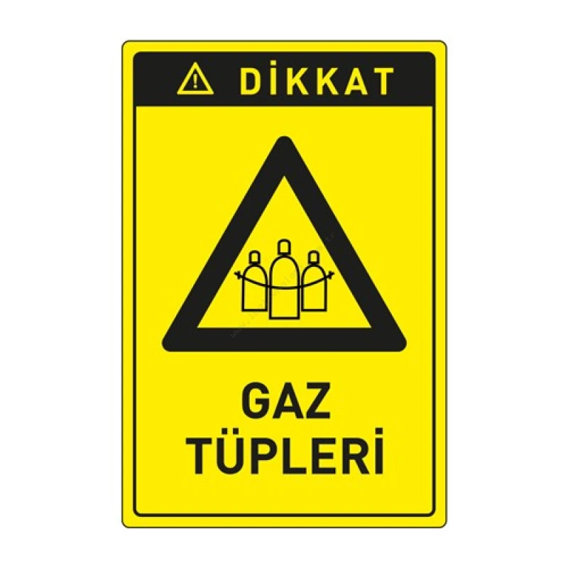 Dikkat Gaz Tüpleri Levhası