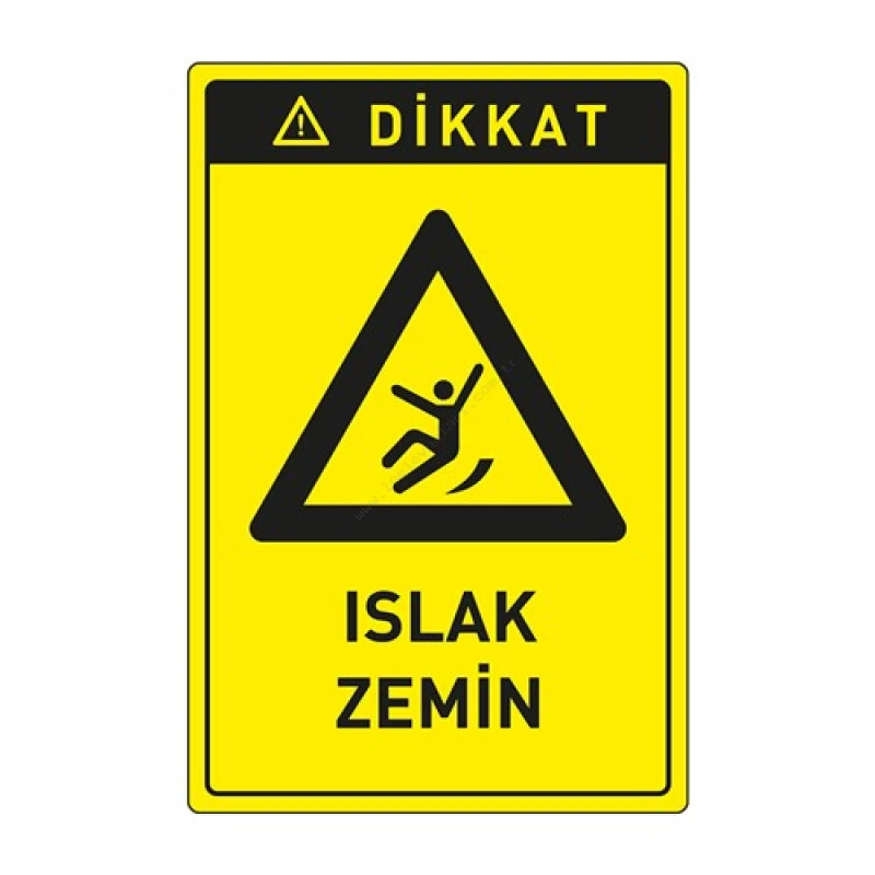 Dikkat Islak Zemin Levhası