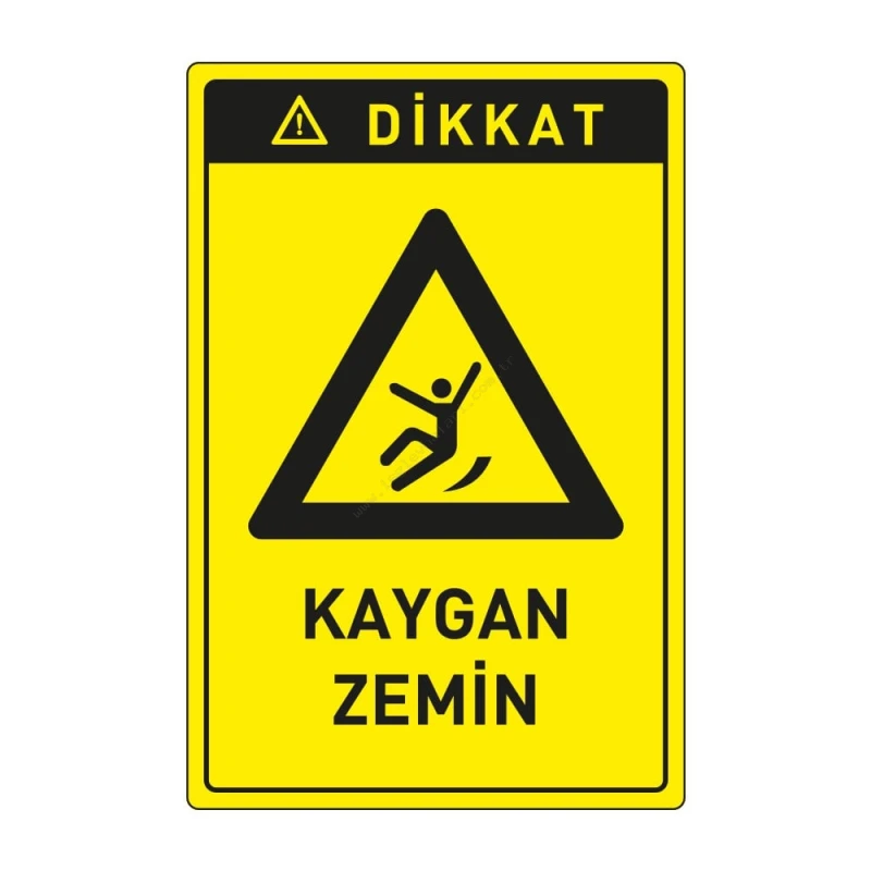 Dikkat Kaygan Zemin Levhası