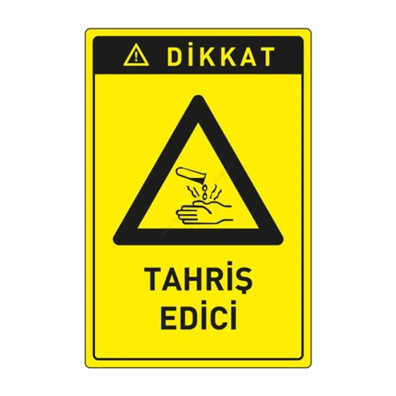 Dikkat Tahriş Edici Levhası