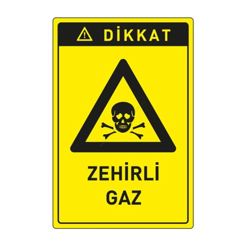 Dikkat Zehirli Gaz Levhası