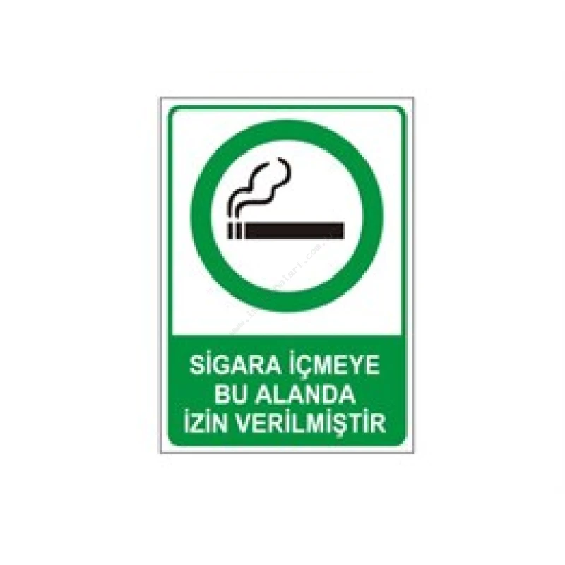 Sigara İçmeye Bu Alanda İzin Verilmiştir