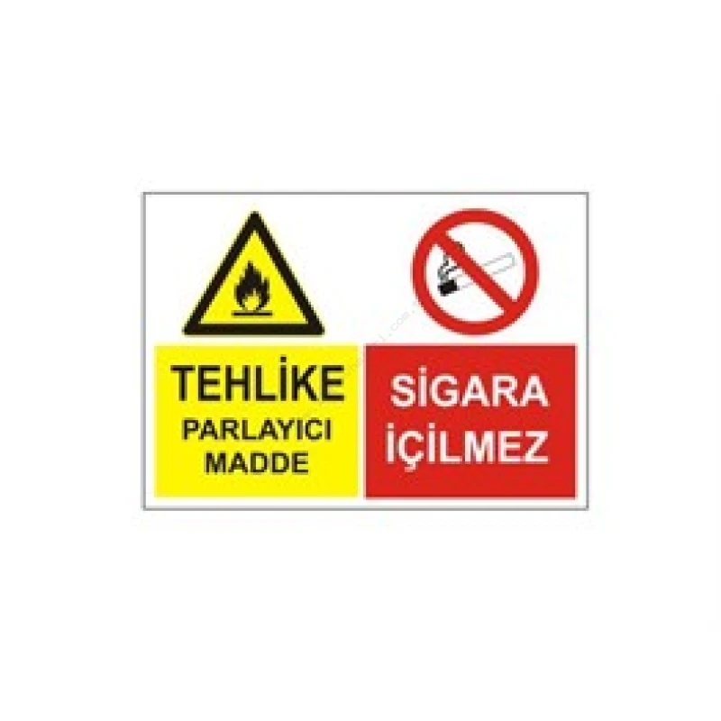 Tehlikeli Parlayıcı Madde Levhası