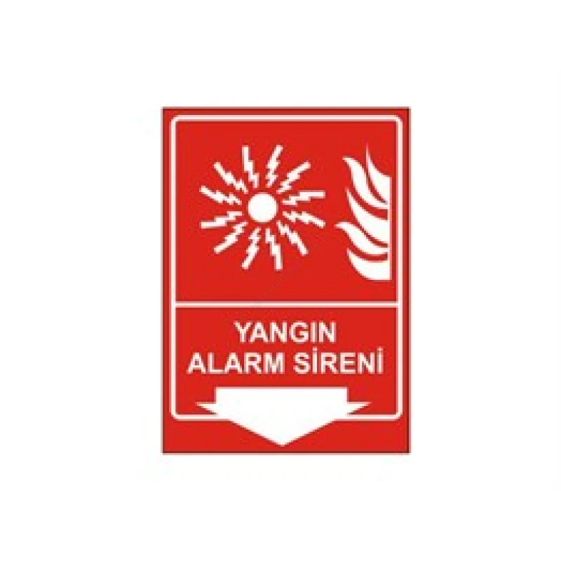 Yangın Alarm Sireni Levhası